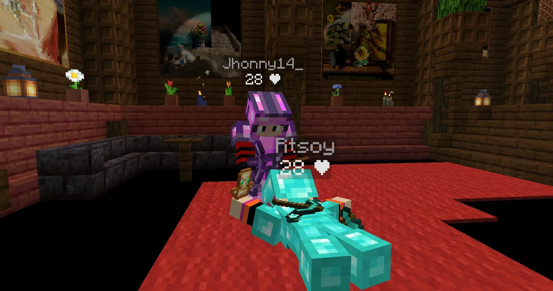 jhonny en el casino con rtsoy en el piso